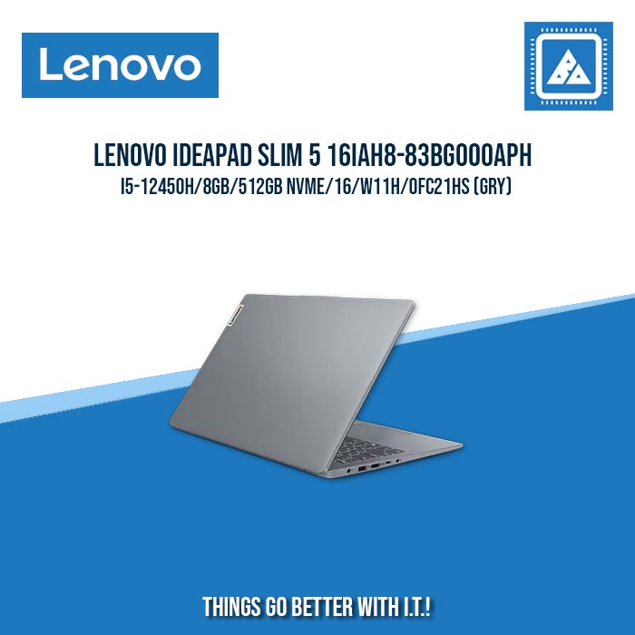 LENOVO IDEAPAD SLIM 5 16IAH8-83BG000APH I5-12450H/8GB/512GB NVME | BEST FOR STUDENTS AND FREELANCERS LAPTOP LENOVO IDEAPAD SLIM 5 16IAH8-83BG000APH I5-12450H/8GB/512GB NVME | BEST FOR STUDENTS AND FREELANCERS LAPTOP